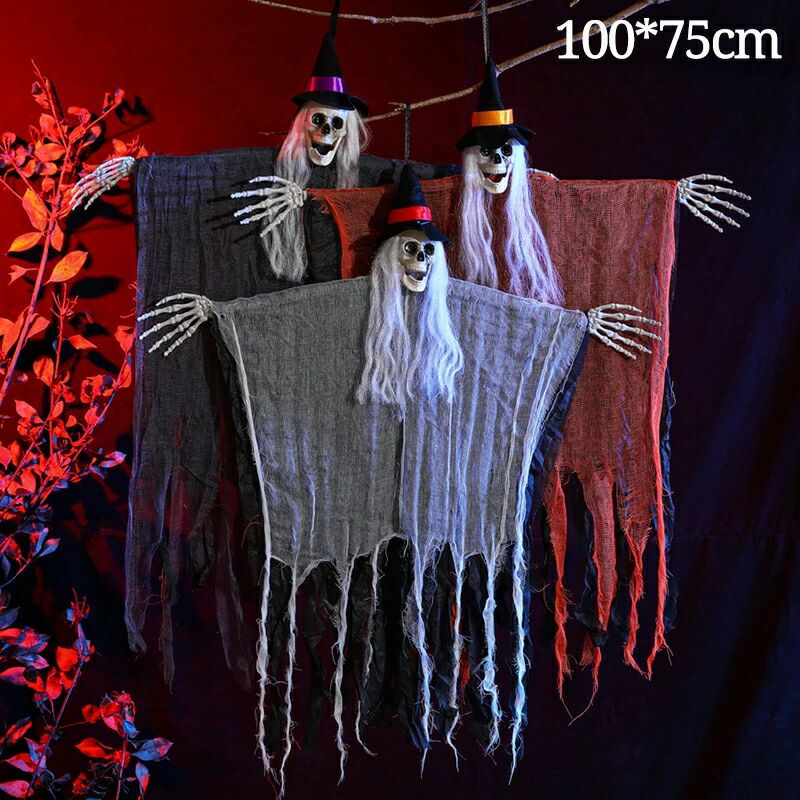 商品説明商品名：ハロウィン飾り材質：プラスチック、ポリエステルカラー：レッド、ブラック、グレーサイズ：約100×75cm製造国：中国（日本検品済み）商品特徴ドクロ飾りは雰囲気感を高め、ミステリアスさをプラスし、ハロウィンパーティーの飾りに使...
