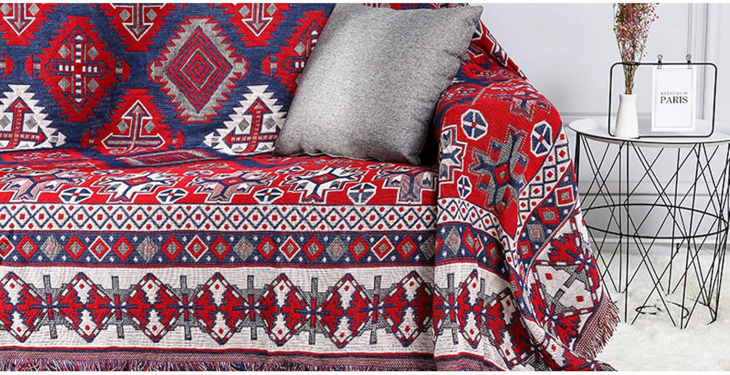 ソファーカバー マルチカバー ソファカバー 北欧デザイン ソファーカバー 替えカバー レッド 四季適用 肘付き 無地 爪とぎ防止 汚れ防止 キズ防止 柔らかい 滑り止め ズレにくい 無地 替えカバー