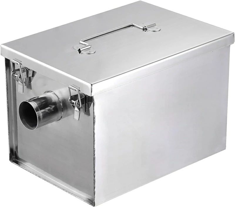 トラップ 8ポンド 商業用グリストラップ ステンレススチール インターセプター 5GPM レストラン カフェ..