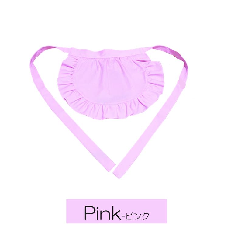 エプロン 子供用 おままごとやお店屋さんごっこにも！全5色 料理教室 キッズ用 前掛け レース メイド風 イベント メイド 演劇 フリル ひらひら