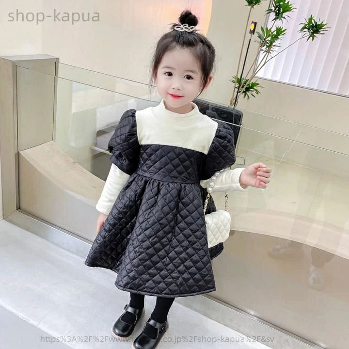 【送料無料】キルティングプリンセスドレス Aラインワンピース. 親子コーデ プリンセスドレス k12