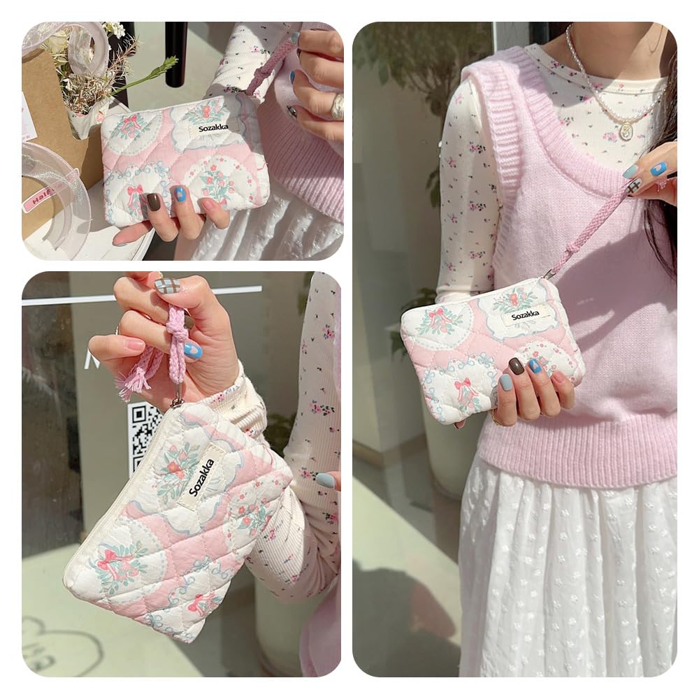 かわいい 収納 ポーチ サニタリーケース（ピンク） 生理用品 ナプキン 小さめ 3