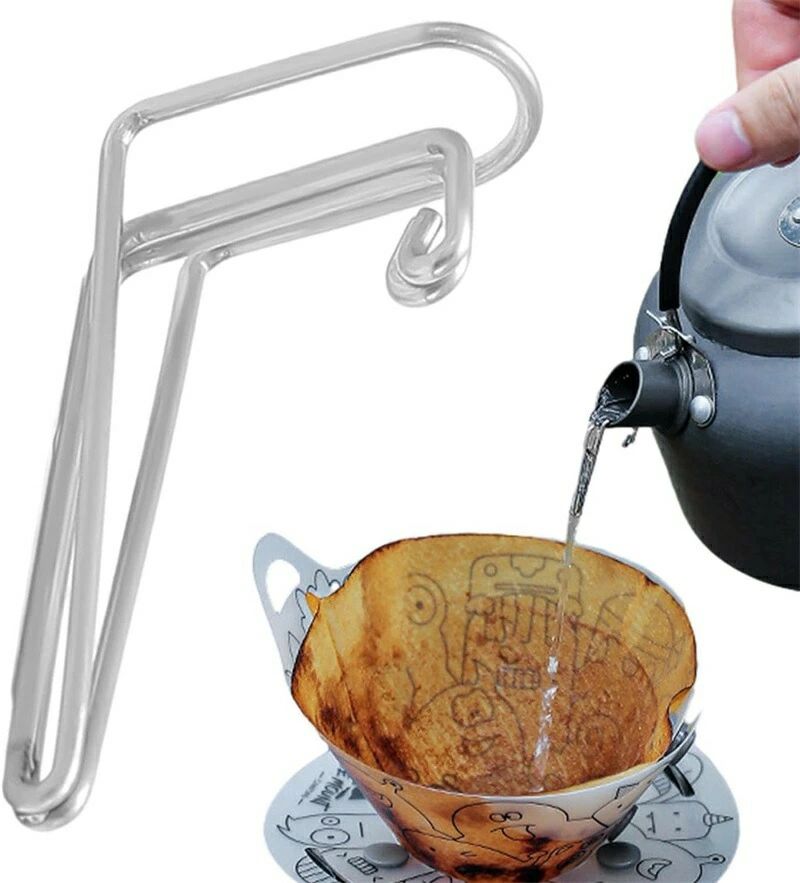 Coffee Kettles - 軽量 コーヒー コーヒー コーヒードリッパー アウトドア 延長注ぎ口 スキッター 注ぎ口 コーヒーワイヤースキッター 器具 コーヒードリッパー 1/2個 アウトドア アウトドア ドリップコーヒー注ぎ口ドリップポット 注ぎ口 キャンプ用 超軽量 ドリップ