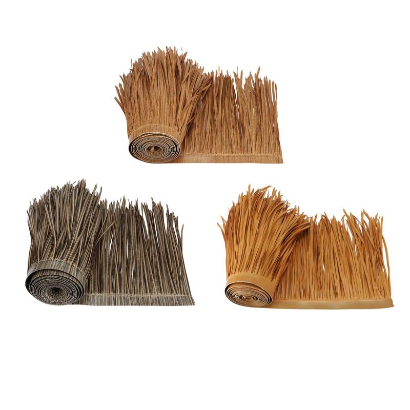 わら屋根茅葺パネルヤシ茅葺ロールシミュレーション装飾機器多機能草巾木屋根庭小屋屋外パティオ