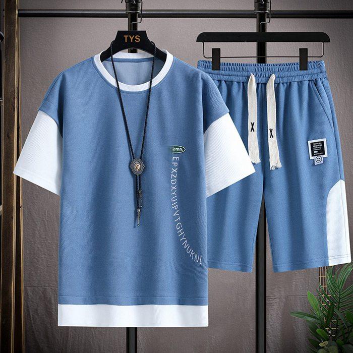 肌触り ルームウェア ハーフパンツ Tシャツ トップス 通気性 涼しい 夏服 クルーネック ボトムス セットアップ 夏物 海 夏 薄手 メンズ お洒落 半袖 運動会