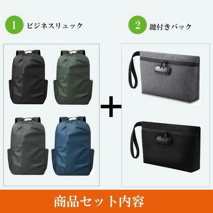 バックインパック大容量 ブルーグリーン2点セッ...の紹介画像2
