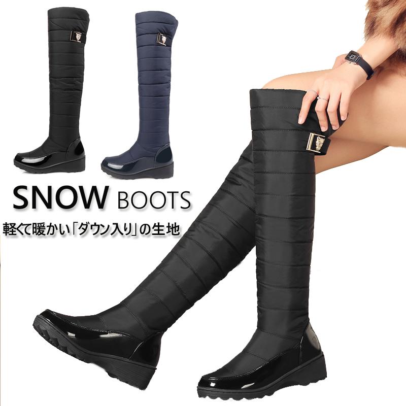 キャンプ ガーデニ レディース 雪 スノーシューズ ロング 雪用 長靴 ブーツ ウインターブーツ ロング ..