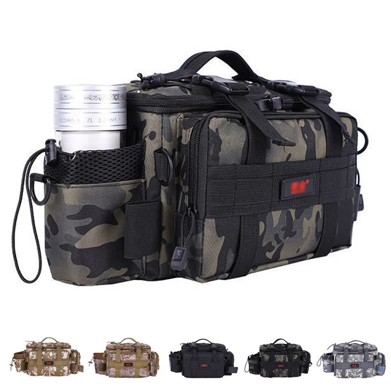 フィッシングバッグ 多機能 収納バッグ タックルバッグ アウトドア 釣り道具 ロッドベルト 大容量 釣り袋 フィッシング 釣りバッグ 釣り