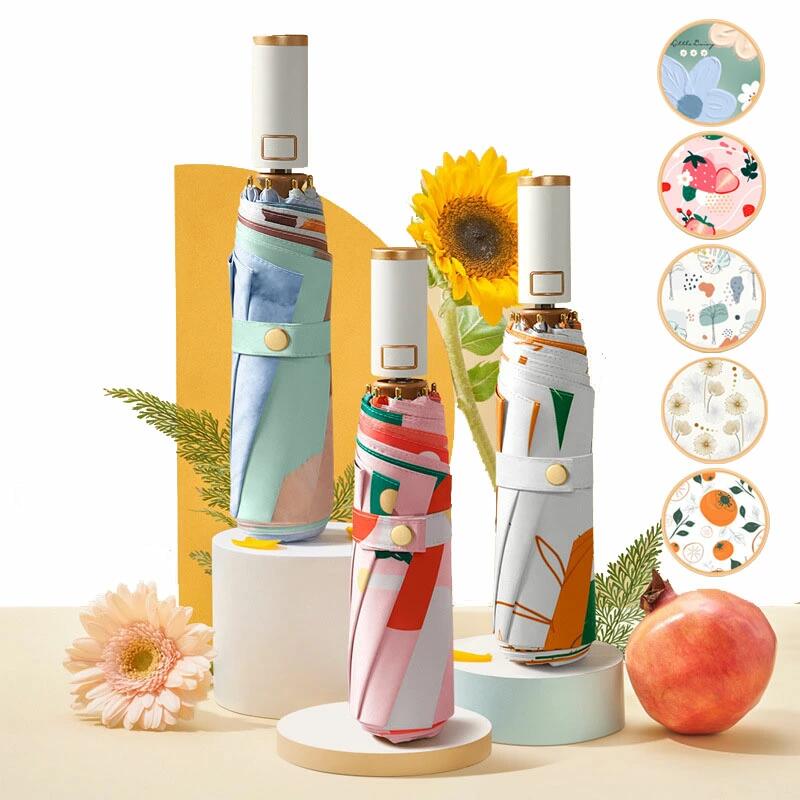 おしゃれ 5タイプ UVカット 自動傘 完全遮光 折り畳み 傘袋付き オシャレ 8本骨 紫外線対策 晴雨兼用傘..