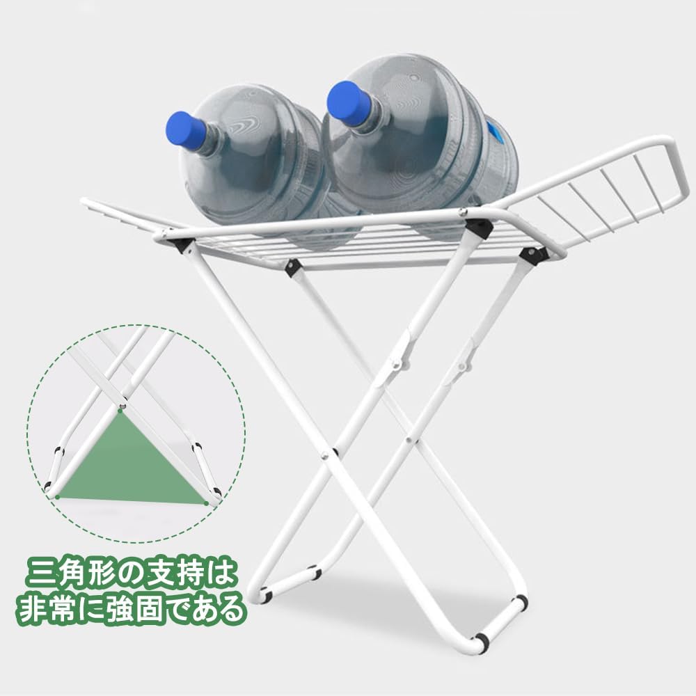 折り畳み式 洗濯乾燥 コンパクト 幅120cm ベランダ 物干しラック 頑丈 物干し竿 物干しハンガー タオル干し 屋外 省スペース ステンレス製 錆びにくい 折り畳み 洗濯干し台 物干しハンガー 機能スタイル物干し 花粉/梅雨対策 布団干し 物干しスタンド 室内 3