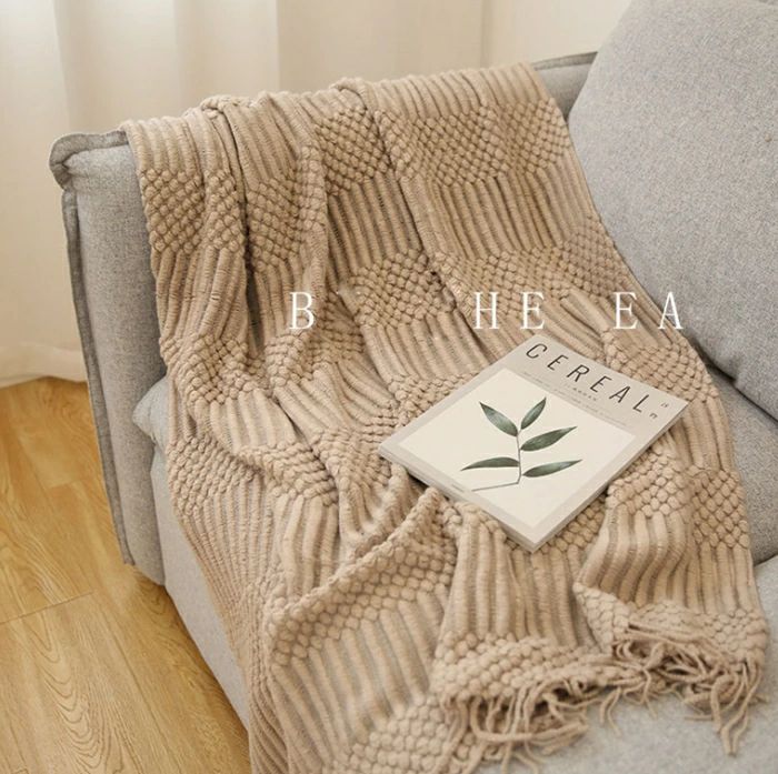 北欧 スローケット 毛布 マルチクロス 雑貨 寝具 ソファカバー おしゃ 毛布 ひざ掛け 大判サイズ 膝掛け ニットブランケット