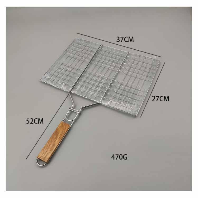 ガス火専用 バーベキュー 両面焼き BBQ 焼き網 はさみ焼き網 挟み焼き 網 アウトドア バーベキュー網 ..