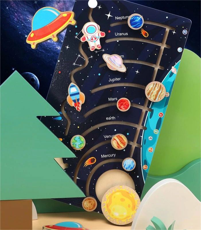 ブロック おもちゃ太陽系 子ども 宇宙 ボーネルンド クリスマスプレゼント ギフト おもちゃ キッズ 知育 惑星 パズル 贈り物 プレゼント 男の子 パズル 木製 遊び 誕生日 指先 天体 室内遊び 女の子 ルーピング 玩具 子供 知育玩具 送料無料 学べる 2
