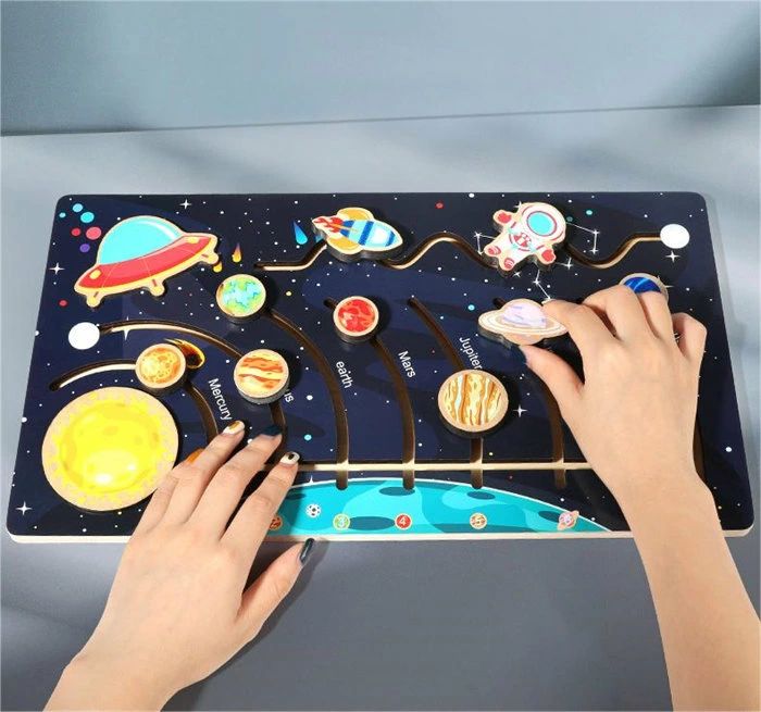 ブロック おもちゃ太陽系 子ども 宇宙 ボーネルンド クリスマスプレゼント ギフト おもちゃ キッズ 知育 惑星 パズル 贈り物 プレゼント 男の子 パズル 木製 遊び 誕生日 指先 天体 室内遊び 女の子 ルーピング 玩具 子供 知育玩具 送料無料 学べる 3