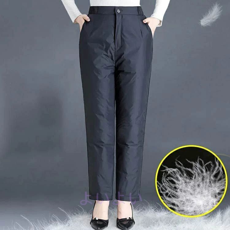 防寒パンツ 冬 スラックス 中綿入り ボトムス レディース 保温 中綿パンツ 秋 ビジネス 防寒 軽量 スラックス 暖かい 通勤 極暖パンツ あたっか エコダウンパンツ オフィス 厚手