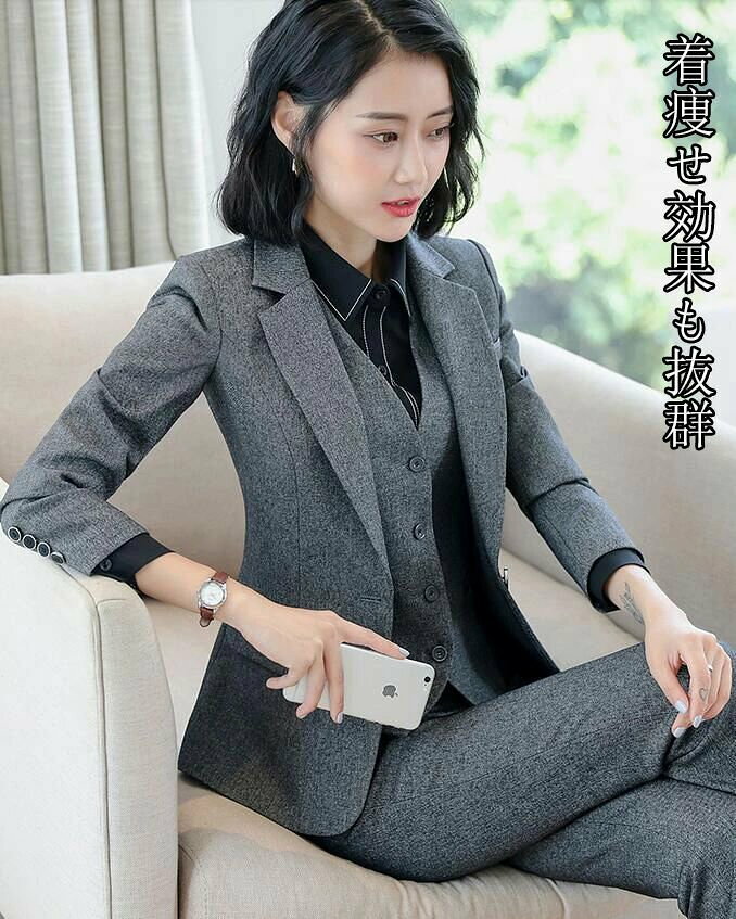 Other - キャバ 春夏秋冬 OL 大きいサイズつボタン レディーススーツ 結婚式 点セット色 S/M/L/XL/XL/XL/XLXL ビジネス パーティードレス代代代 長袖ジャケット+パンツ/スカート/スーツ 二次会 着痩せ 通勤 テーラード フォーマル ジャケット 無地
