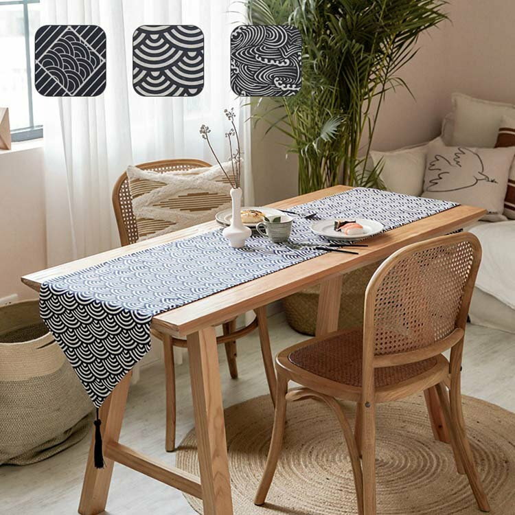 和風 ティートレイマット タッセル 