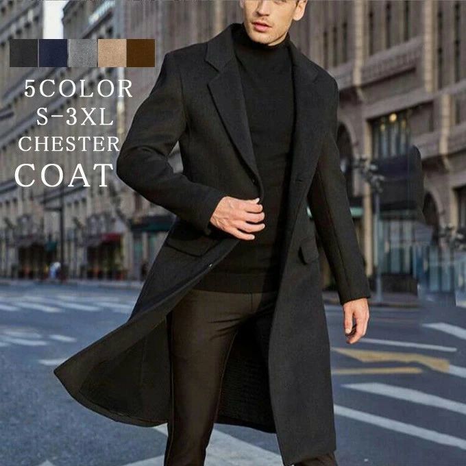 商品詳細■カラー：ブラック　グレー ベージュ ダークブラウン ネイビー■サイズ（cm）：S　 着丈104.5 胸囲110 袖丈61.5 肩幅45.5M　 着丈106 胸囲115 袖丈62.5 肩幅47L　 着丈107.5 胸囲120 袖丈6...