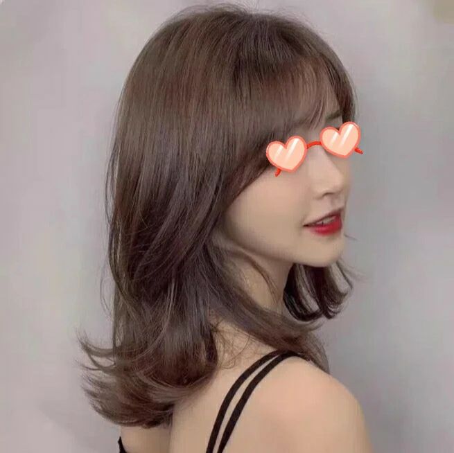 かつら 新品上質 ウィッグ フルウィッグ 送料無料 人毛 セミロングストレート 髪型