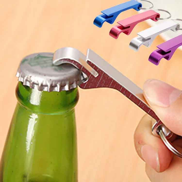 オープナー コンパクト 開け ビール栓抜き 携帯便利 缶オープナー 2つセット お洒落 栓抜き ふた キーホルダー 合金 送料無料 ボトルオープナー 缶