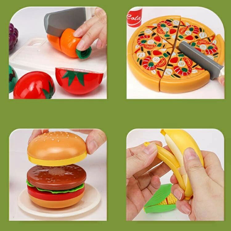 おもちゃ 誕生日プレゼント 食べ物 知育玩具 果物 ごっこ遊び 野菜 料理ごっこ セット ままごとセット 入園祝い おままごと おもちゃ オモチャ 切る遊び キャンプごっこ 人気 収納かご付 クリスマス 切れる 男の子 女の子