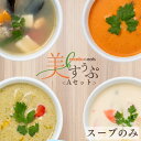 美すぅぷ〈スープのみ〉 (4種×2セット入) 冷凍便 / リセライーツ 無添加 低糖質 スープ お取り寄せ 手作り 冷凍スープ 具沢山 夜食 保存食 置き換え ダイエット オマール海老のビスク グリーンカレー アクアパッツァ 豆乳スープ