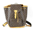 『難あり』 LOUIS VUITTON ルイ・ヴィトン モンスリ M51135 リュック・デイパック モノグラムキャンバス モノグラム レディース【中古】