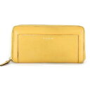 『USED』 COACH コーチ ジップアラウンドウォレット 長財布 レザー イエロー レディース【中古】