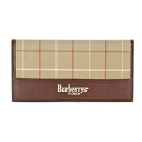 美品『USED』 BURBERRY バーバリー 手帳 キャンバス/レザー ブラウン レディース【中古】