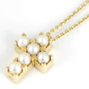 美品『USED』 K18/パール /ブラウンダイヤモンド MIKIMOTO リバーシブルデザイン クロスネックレス ネックレス 8.2g【中古】