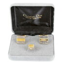 『USED』 Christian Dior クリスチャンディオール カフス・タイタックセット カフス メタル シルバーカラー×ゴールドカラー メンズ【中古】