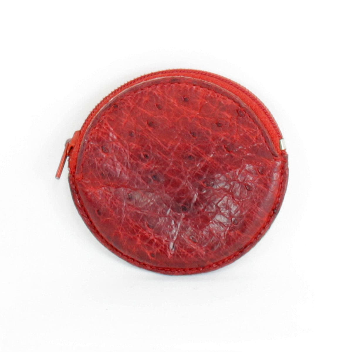 『USED』 LOEWE ロエベ コインケース オーストリッチ ワインレッド レディース【中古】