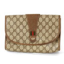 『USED』 GUCCI グッチ 89・01・030 クラッチバッグ GGプラス ブラウン レディース【中古】