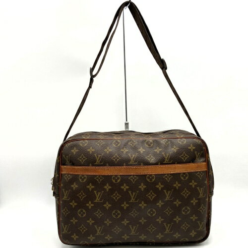 LOUIS VUITTON ルイ・ヴィトン ヴィトン M45252 リポーター GM ショルダーバッグ ブラウン モノグラム キャンバス メンズ レディース USED 【中古】