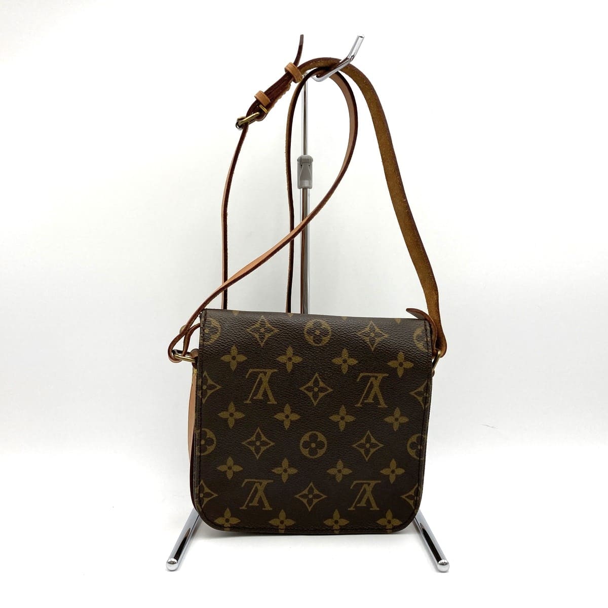 LOUIS VUITTON ルイ・ヴィトン ヴィトン M51254 ミニカルトシエール ショルダーバッグ ブラウン モノグラム キャンバス レディース USED 