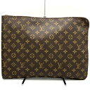 ルイ・ヴィトン M53456 ポッシュ・ドキュマン クラッチバッグ セカンドバッグ ブラウン モノグラム LOUIS VUITTON【中古】