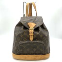 LOUIS VUITTON モンスリMM リュックサック デイパック モノグラムキャンバス ブラウン M51136 レディース ルイ・ヴィトン(4)