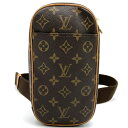 LOUIS VUITTON ポシェット・ガンジュ ボディバッグ ウエストバッグ ポーチ ショルダーバッグ モノグラム ベタ無し M51870 ルイ・ヴィトン【中...
