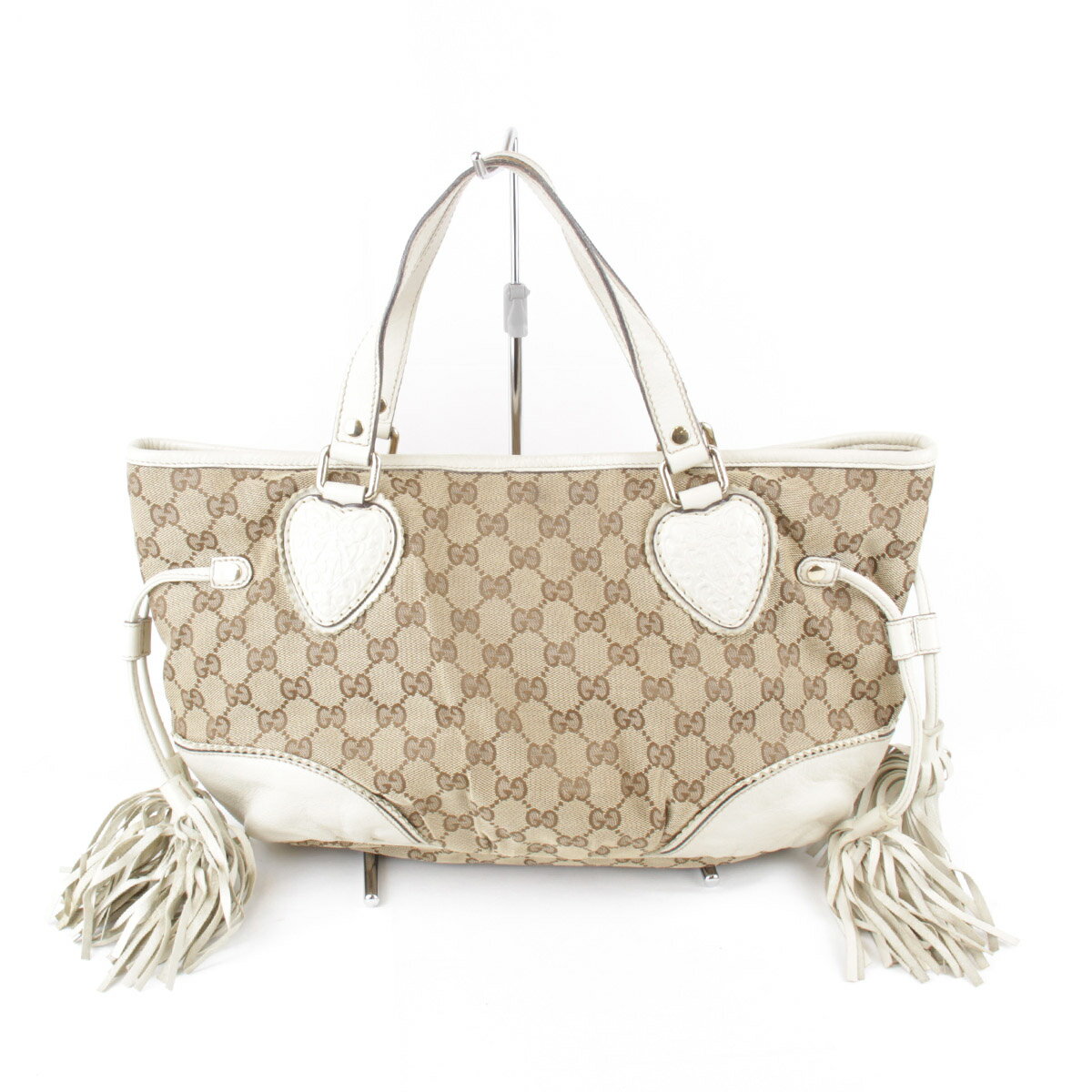 乐天商城 - 『USED』 GUCCI グッチ 211955 001013 トートバッグ GGキャンバス ベージュ レディース【中古】
