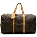 LOUIS VUITTON ルイ・ヴィトン M41622 サックスープル55 フラット持ち手 ボストンバッグ ヴィンテージ モノグラムキャンバス メンズ レディ...