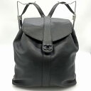 【5/6までセール】CHANEL シャネル リュック デイパック ブラック 黒 レザー ココマーク 巾着 レディース ウィメンズファッション 【中古】