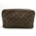 LOUIS VUITTON ルイ・ヴィトン トゥルーストワレット28 ポーチ モノグラムキャンバス ブラウン 茶 M47522 レディース【中古】