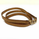 LOUIS VUITTON ルイ・ヴィトン J00145 ショルダーストラップ ブラウン ゴールド金具 レザー ヌメ皮 調節不可 USED 【中古】