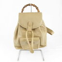 『USED』 GUCCI グッチ 003・2058・0030 リュック・デイパック レザー ベージュ レディース【中古】