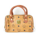 良品『USED』 MCM エム・シー・エム ヴィセトス A4010 ミニボストンバッグ レザー ブラウン レディース【中古】