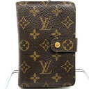 LOUIS VUITTON ルイ・ヴィトン ポルトパピエ・ジップ 2つ折り財布 モノグラムキャンバス ブラウン 茶 M61207 レディースファッション小物【中...