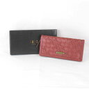 美品『USED』 DAKS ダックス 長財布 レザー ワインレッド レディース【中古】