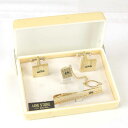 11/27まで【雑貨・衣類・食器類☆20%OFFクーポン対象】『USED』 LINESTONE タイピン カフス タイタック セット タイピン メタル ゴールド...