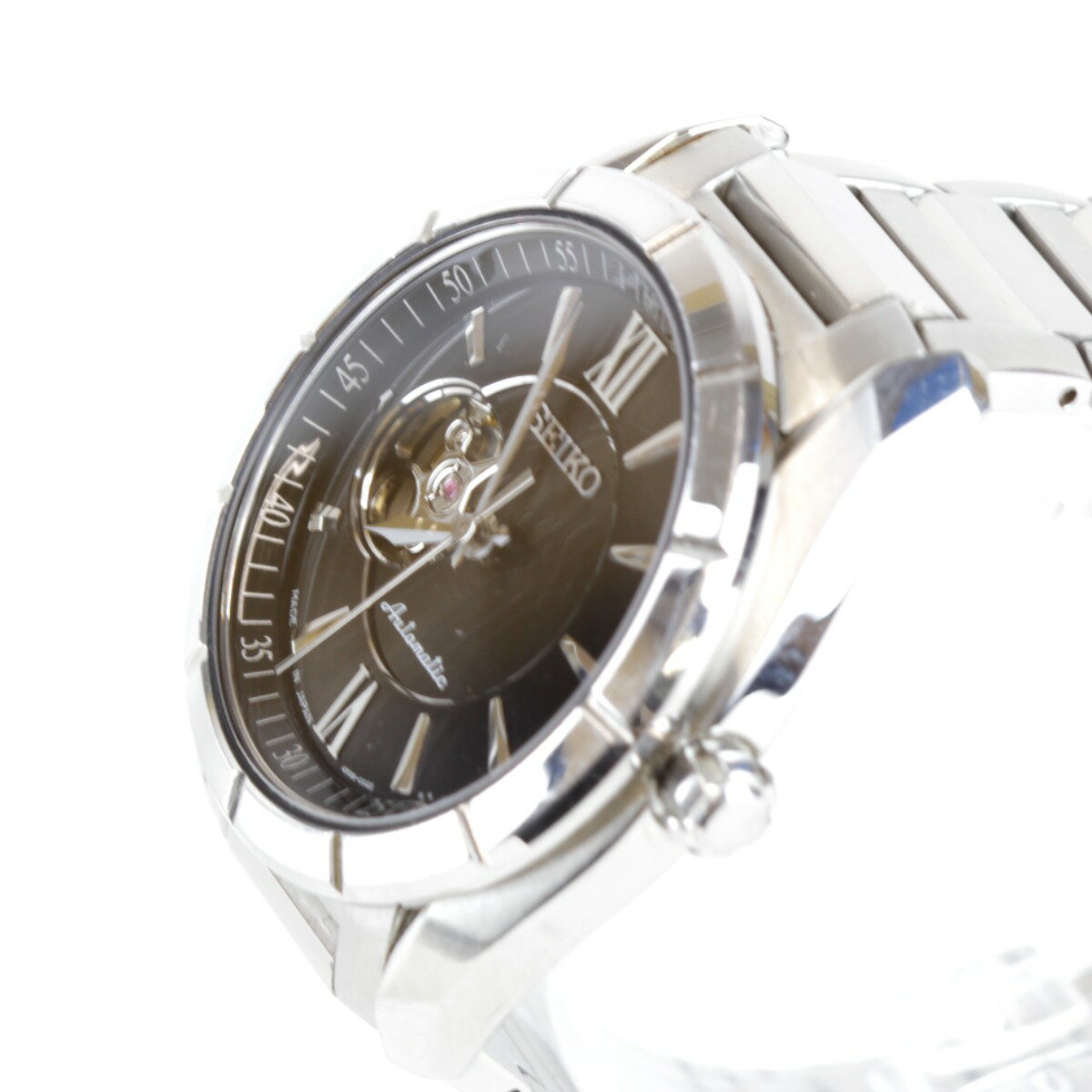 ジャンク『不動』 SEIKO 4R38-00F0 腕時計 自動巻き メンズ 外観良好 クールなフェイス【中古】