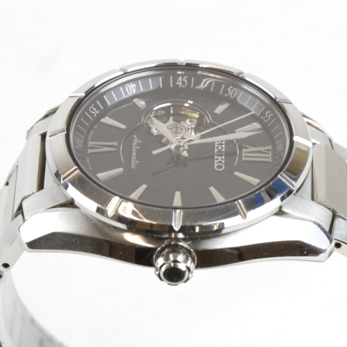 ジャンク『不動』 SEIKO 4R38-00F0 腕時計 自動巻き メンズ 外観良好 クールなフェイス【中古】